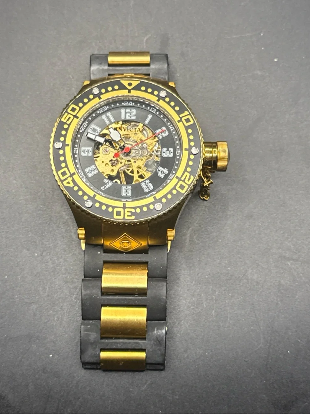 Invicta gold tone